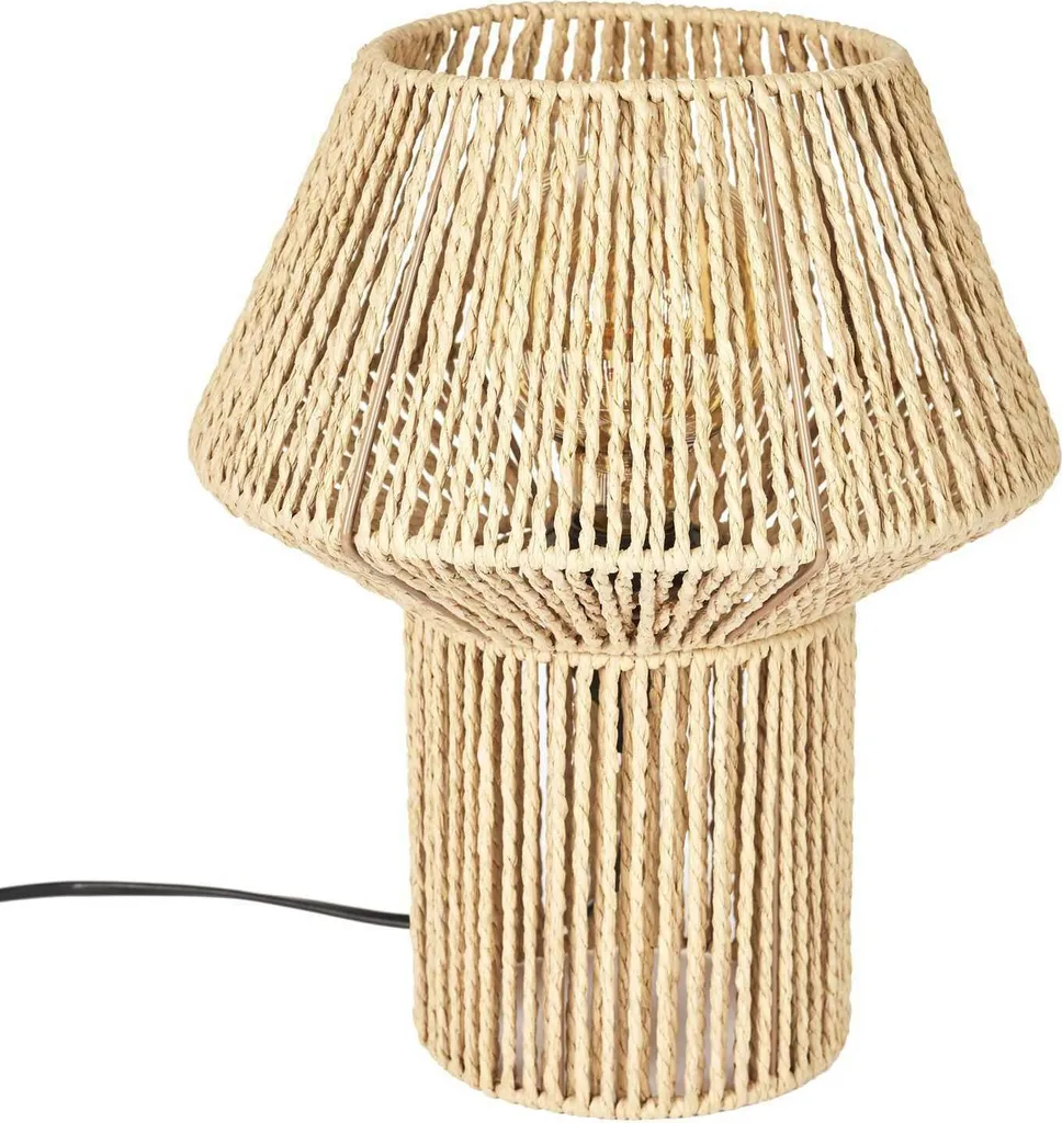 Petite Lampe de Table Style Boho Natura pour Ambiance Zen et Cocooning