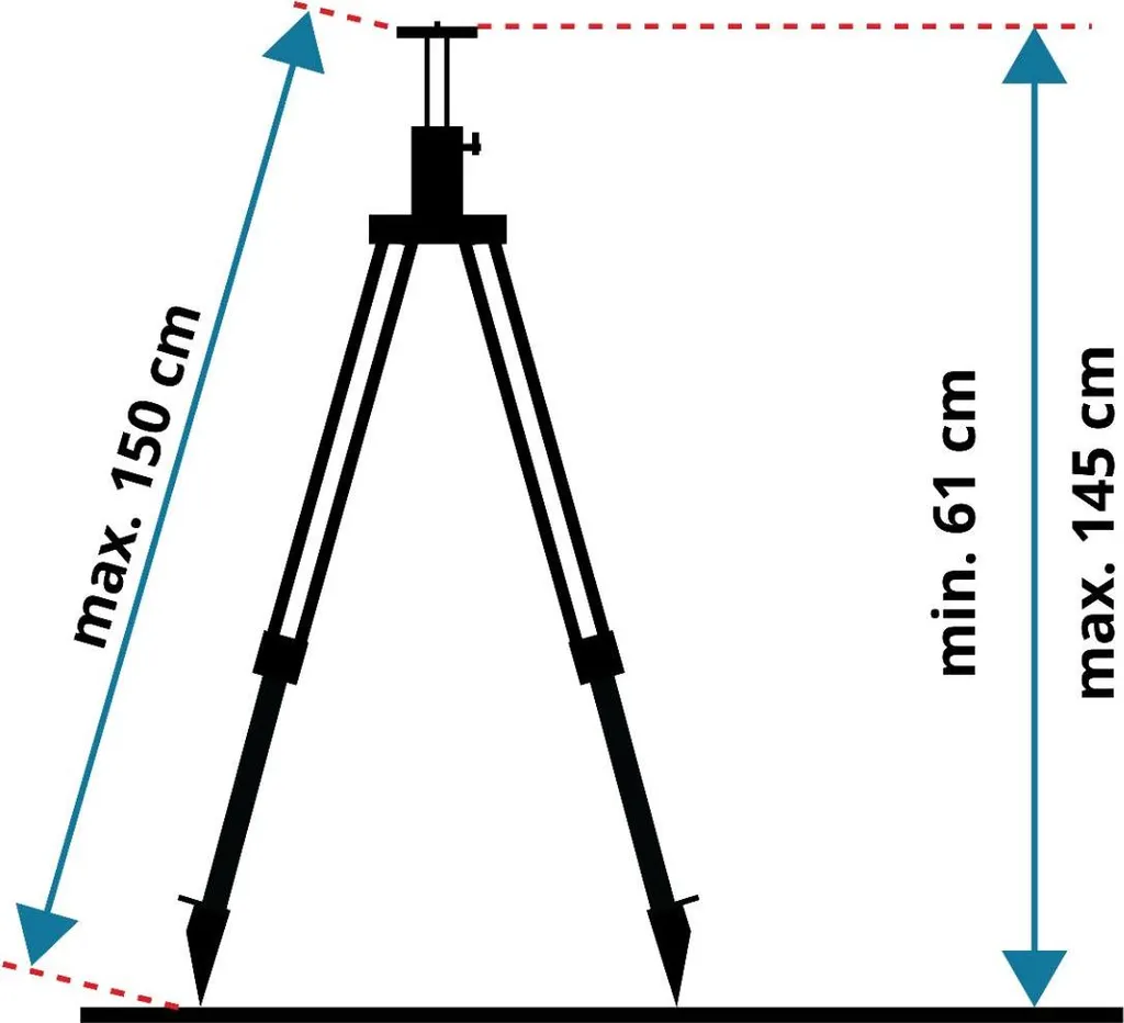 Trépied pivotant Levelfix P150IL en aluminium stable 520038 - 2