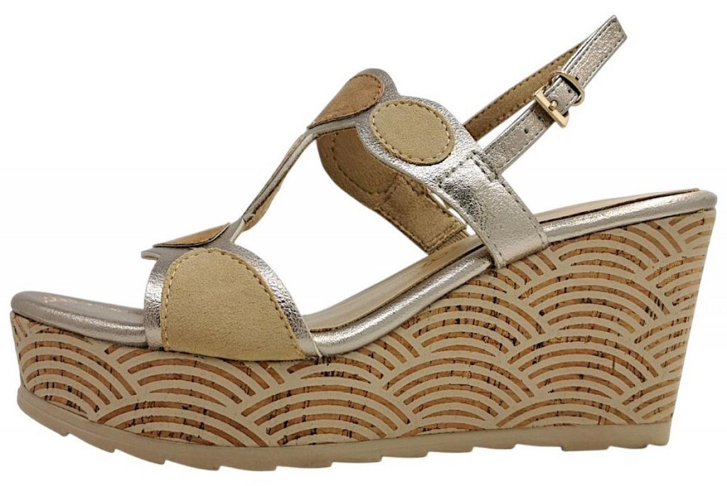 Marco Tozzi Sandalette Gold in Gr. 41 Produktbild 