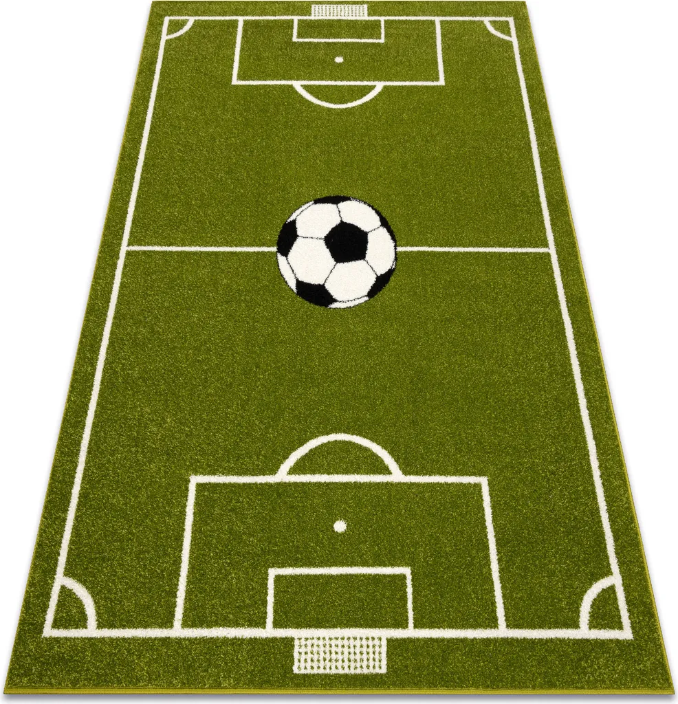 Grand tapis football MUNDIAL 140x200 cm, herbe verte et lignes de jeu