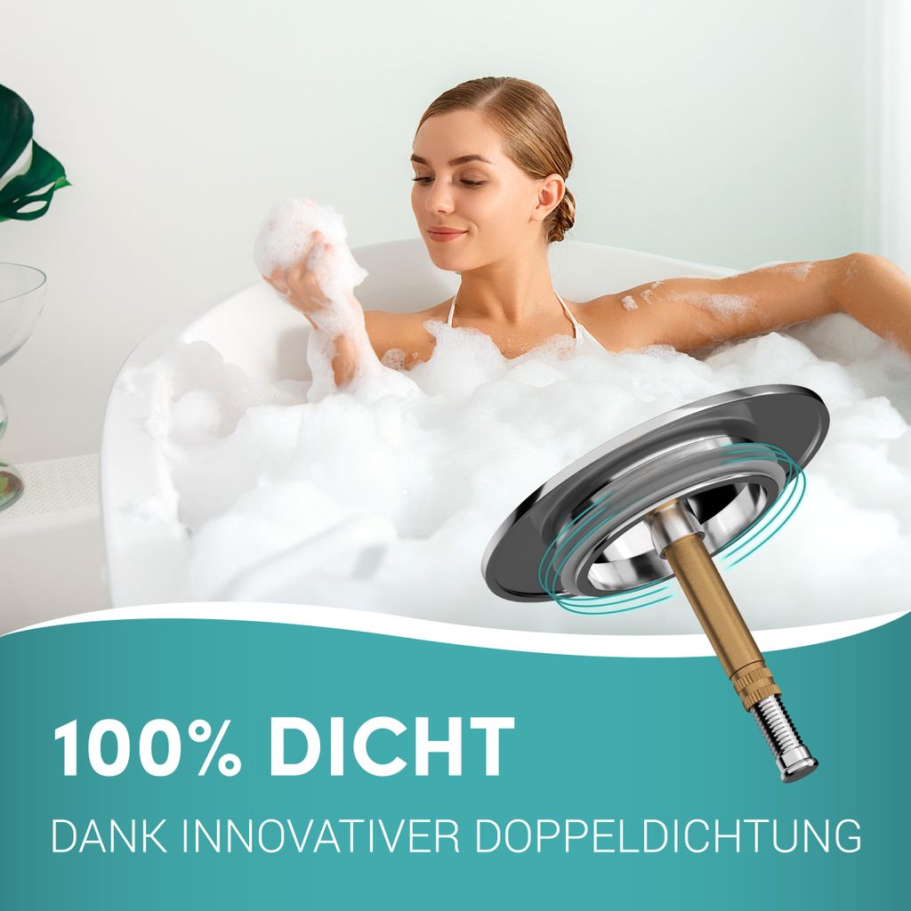 Engelbach® Badewannenstöpsel mit Universaler Passform - Produktbild 6