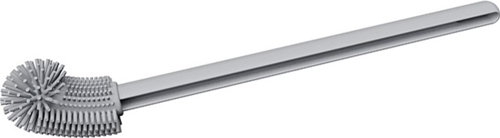 INF Gebogene Toilettenbürste aus Silikon Grau