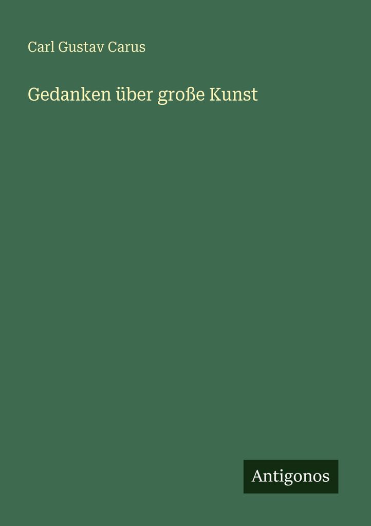 Gedanken über große Kunst