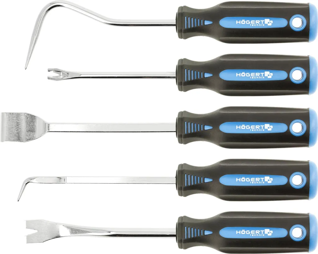 Set d'extracteurs Hogert en acier renforcé avec manche ergonomique