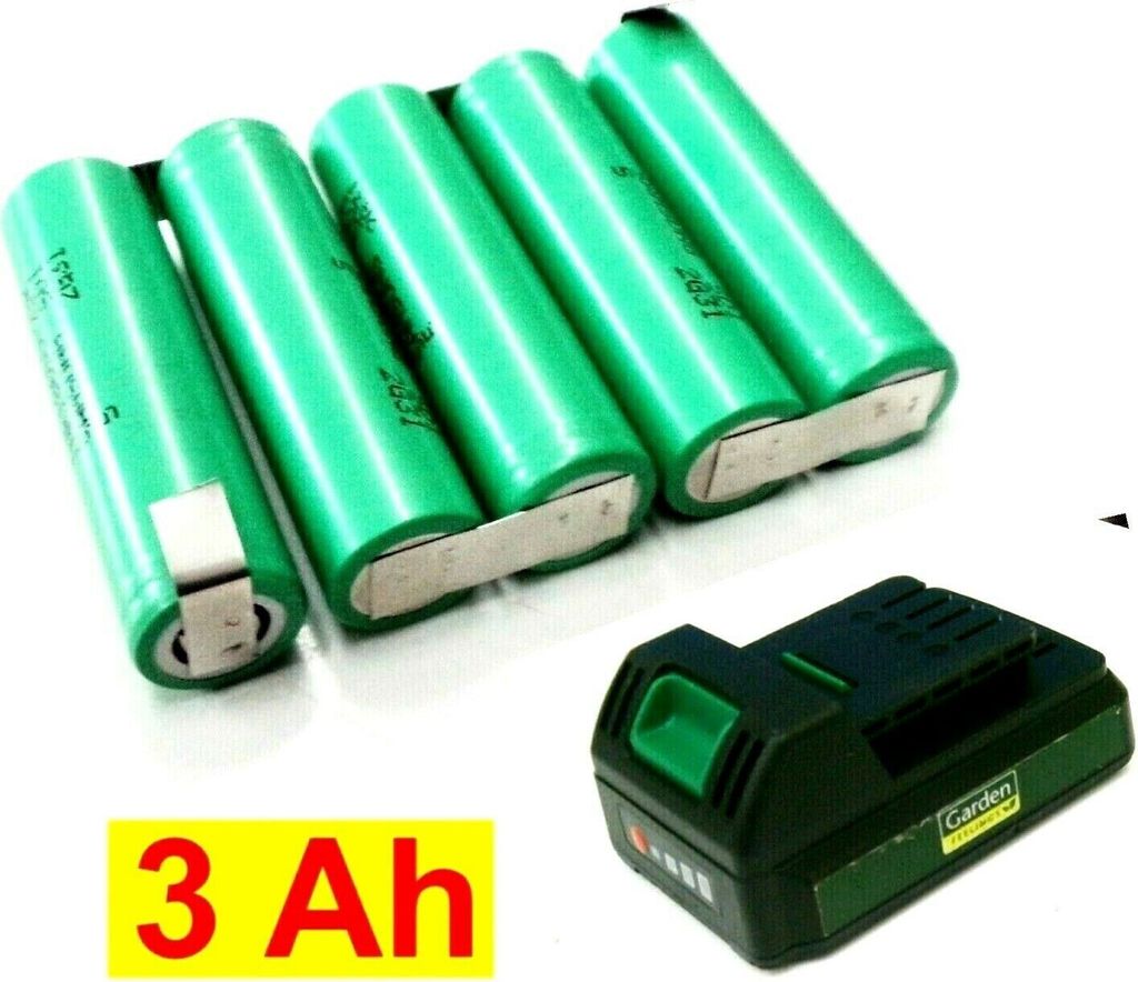 Tauschpack für Garden Feelings Akku 18 V - 18 Lion mit 3.0 Ah (Aldi)