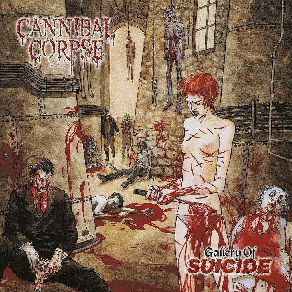 Disque Vinyle Cannibal Corpse Gallery Of Suicide Album LP Remasterisé