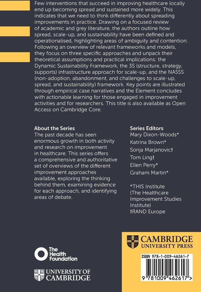 Approaches to Spread, Scale-Up, and Sustainability