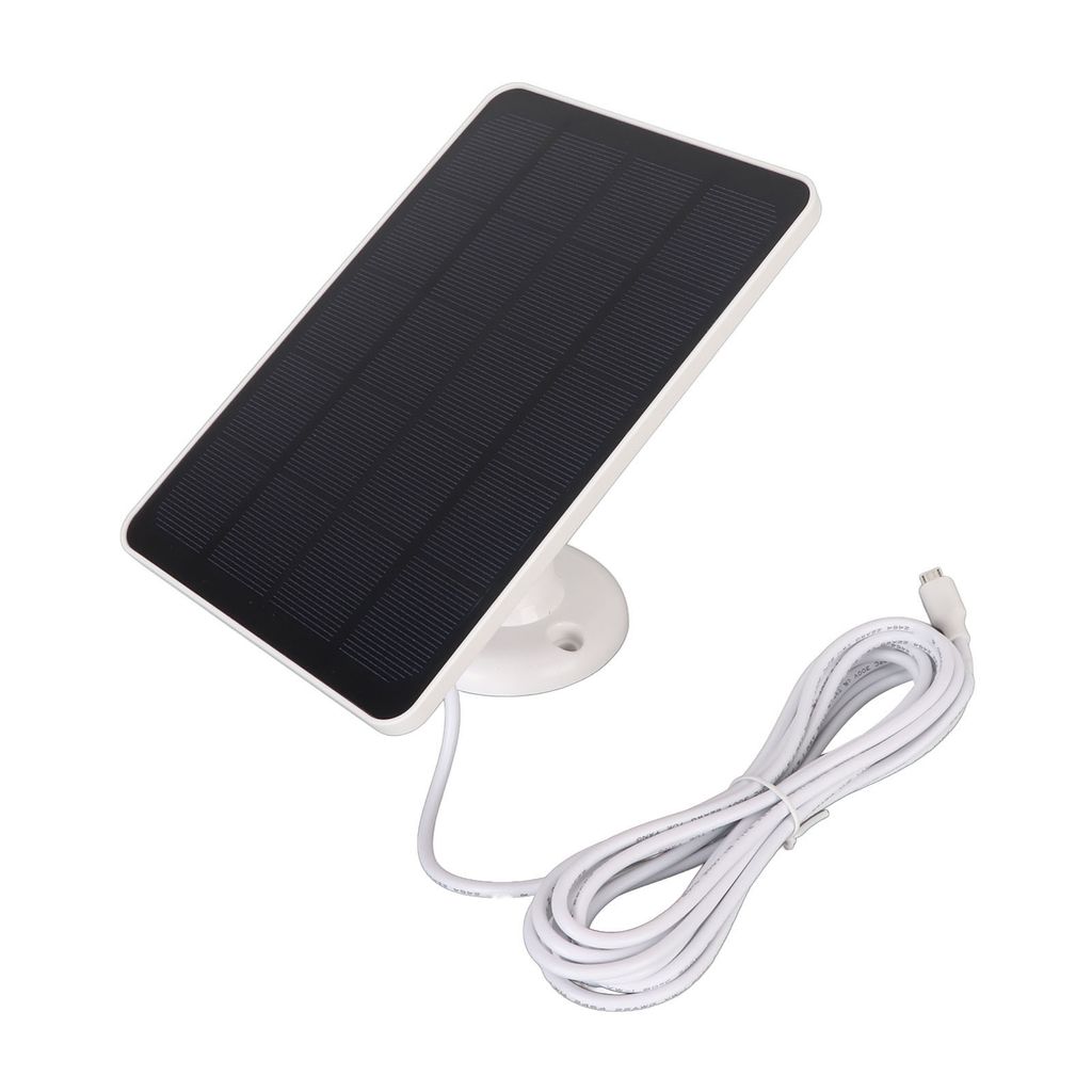 Pannello Solare 6W Per Telecamere Blink – Caricatore Monocristallino Con Staffa 360°, Impermeabile IP66, Cavo 3 M, 2 Pezzi