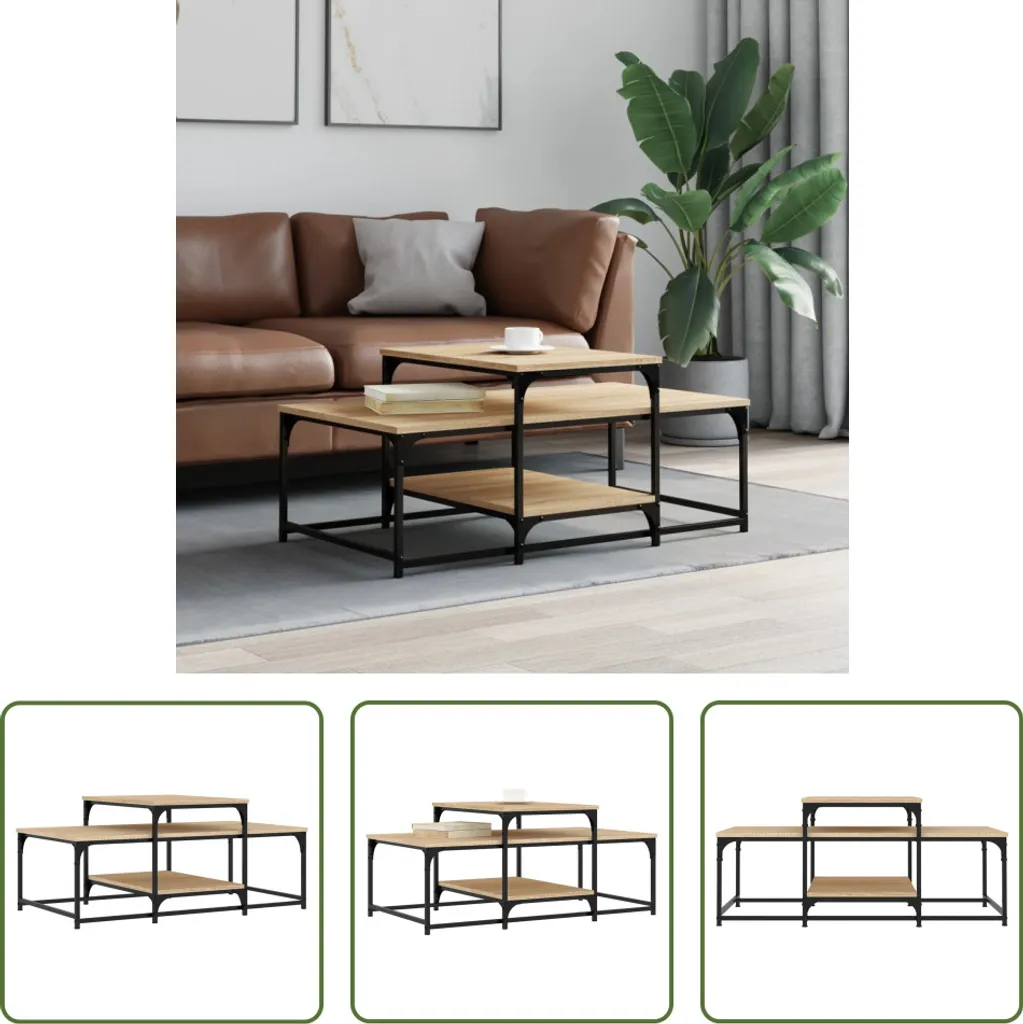 Tavolino Salotto Rovere Sonoma 102x60x45 | Comfort e Stile