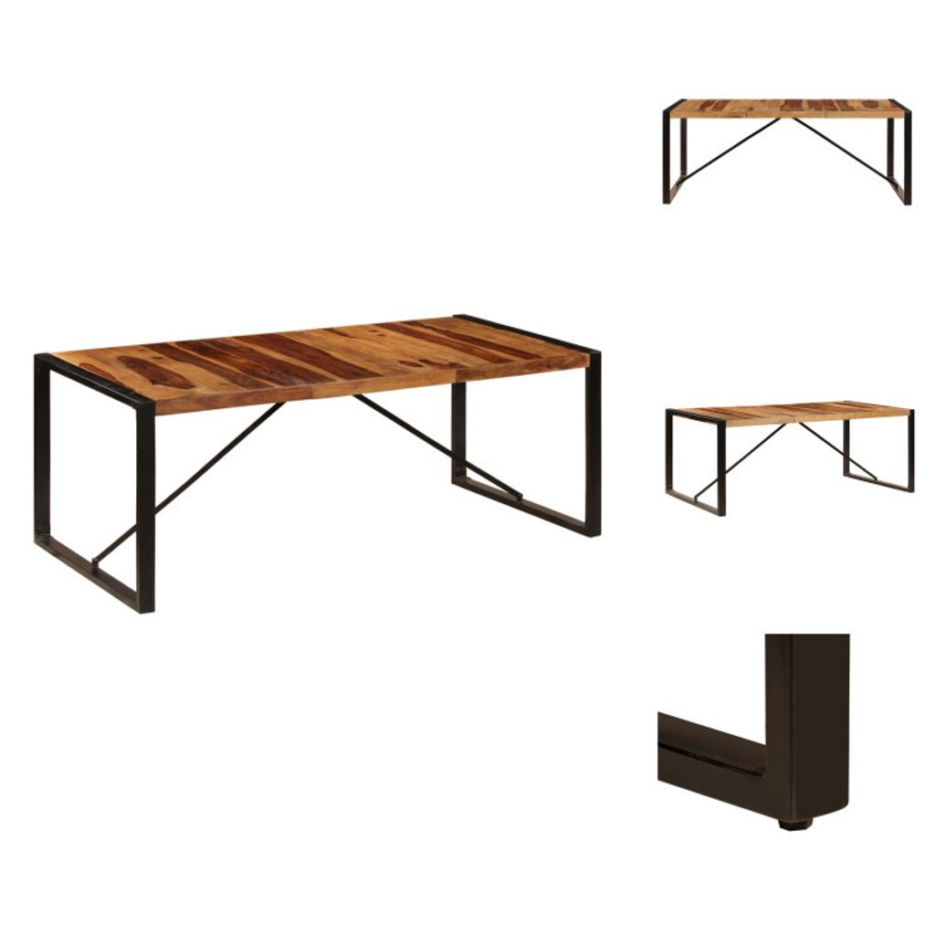 vidaXL Esstisch 200 x 100 x 75 cm Massivholz - Esstische