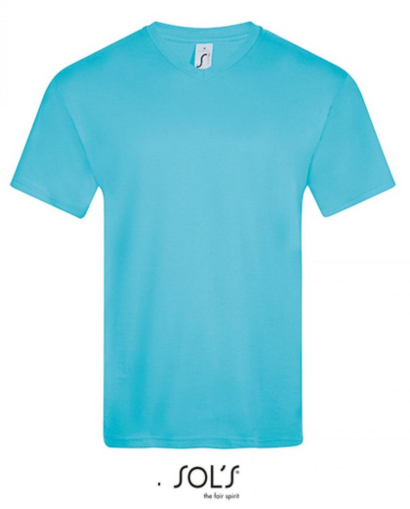 SOLs 11150 | V-Neck Herren Kurzarm T-Shirt Victory - Farbe: Atoll Blue - Größe: XL