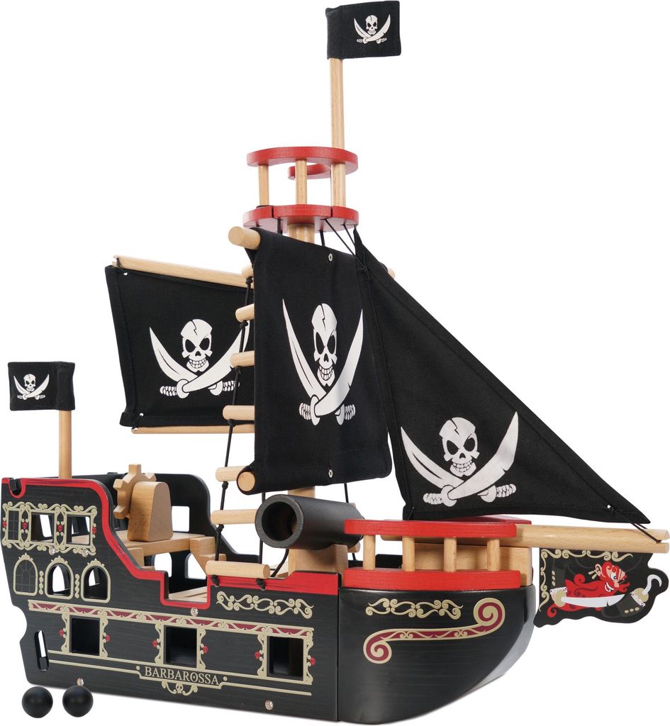 Le Toy Van Barbarossa piratenschip, Pirát, 3 jaar/jaren, Productafbeelding 