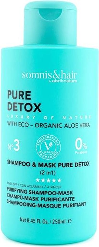 Somnis&Hair Pure Detox 2-in-1 Reinigungs-Shampoo und Haarmaske, 250 ml
