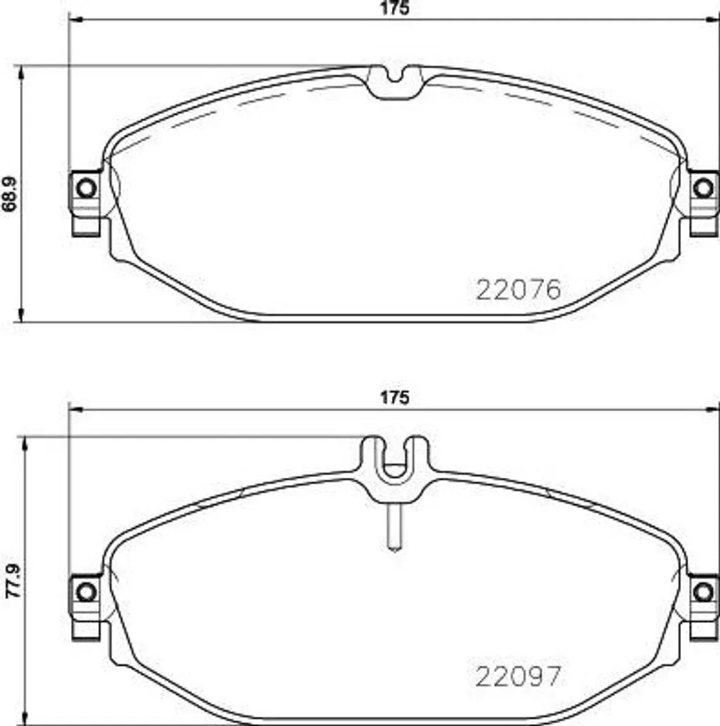 Stop bruits de freinage : Plaquettes BREMBO P 50 124 pour Classe E et C