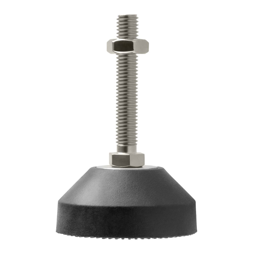 Maschinenfuß/Stellfuß/Nivellierfuß/Gelenkfuß, höhenverstellbarer Tellerfuß Ø 50mm für Konstruktionsprofile, Maschinen, Möbel (1, M8 x 50mm)