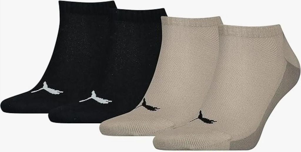 Socken Puma Herren Back Logo Sneaker 4er-Pack Beige Combo Mix 39-42