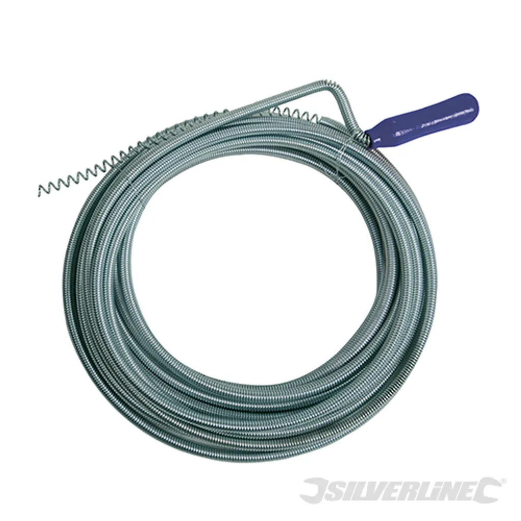 Déboucheur à manivelle pour canalisation Silverline 656602 en métal