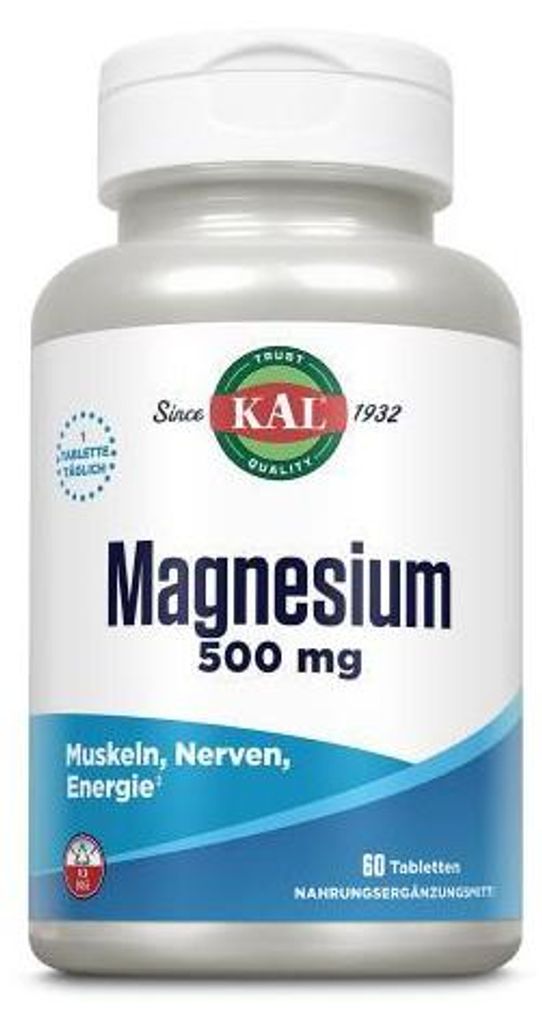Magnez 500 mg Kal Tabletki 60 kapsułek Zdjęcie produktu 