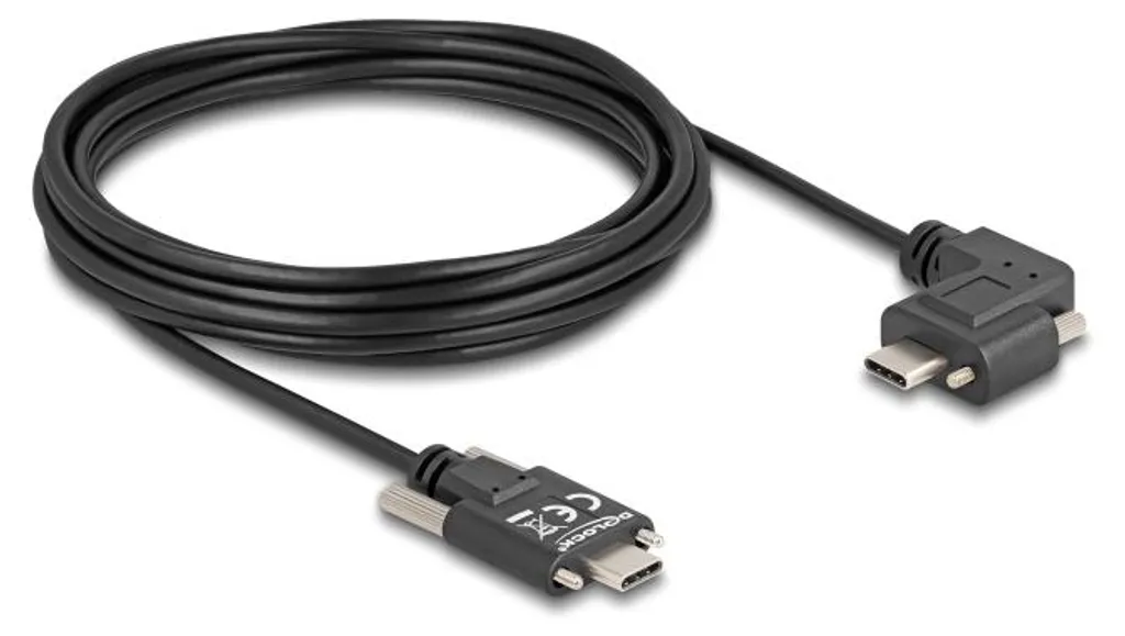 Câble USB 2.0 Type-C Delock avec connecteurs réversibles et débit stable