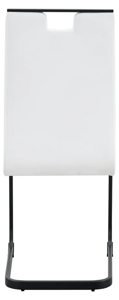 Ensemble table ronde et 2 chaises blanches : Gain de place et confort garanti - 5