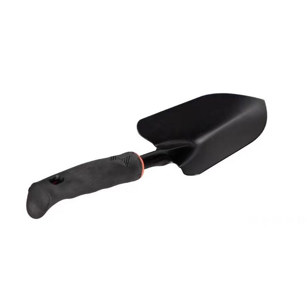 Robuste Handschaufel mit Gummigriff, breite Eisenschaufel für Garten, 30cm, rutschfest