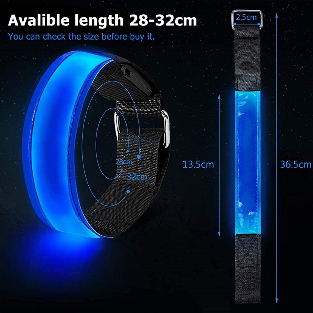 Led Armband Aufladbar, 2 STK Leuchtarmband USB Produktbild 5