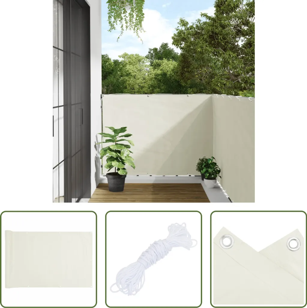 Rotolo Privacy PVC 6m x 1.2m Bianco - Copertura Recinzione Giardino