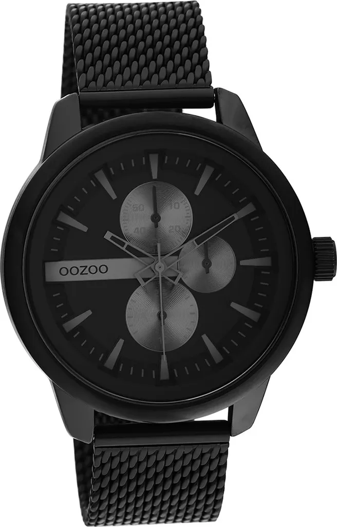 Oozoo Orologio Uomo Nero C11019 Maglia Metallica - Acquista Online