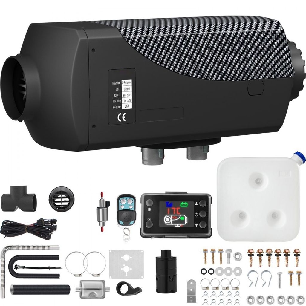 12V Diesel Lufterhitzer - 8KW Standhezung Diesel - 12V 8KW Luft Dieselheizung - Standheizung für Auto, RV, Boote, LKW, Wohnmobil, Bus