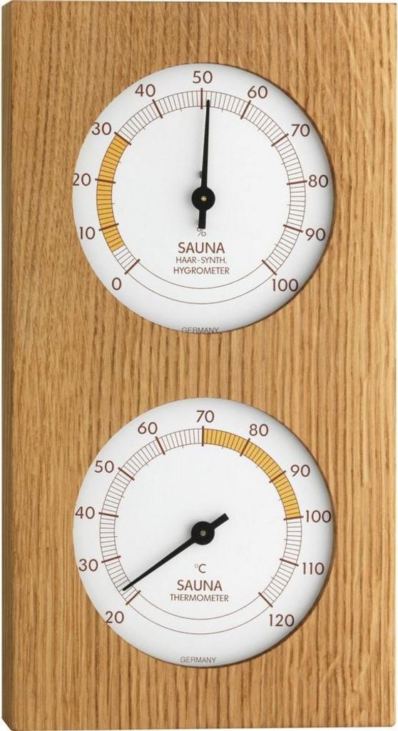 TFA - Analoges Sauna-Thermo-Hygrometer 40.1052.01 - natur