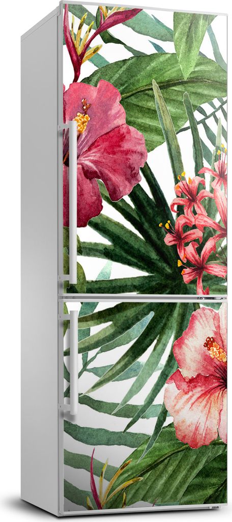 Tulup Kühlschrankdekoration - 70x190 cm - Aufkleber auf dem Kühlschrank - Hawaii-Muster