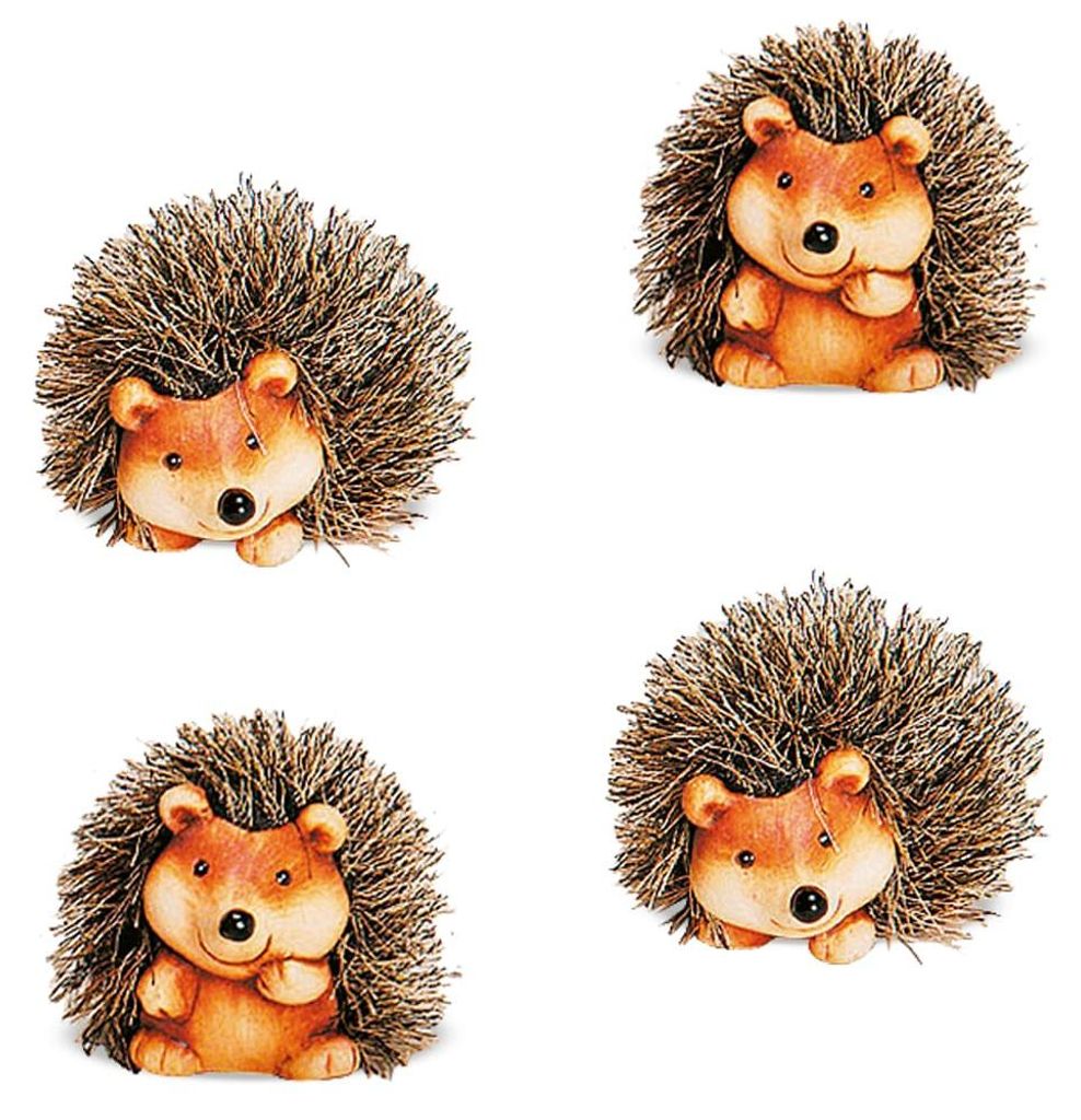 matches21 Superbe décoration d'automne Figure de hérisson Image du produit 