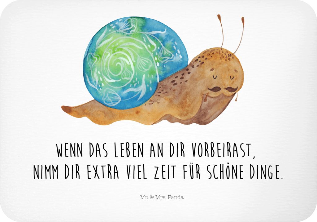 Mr. & Mrs. Panda magnet Schnecke Sir - Weiß - Geschenk, Motivation, Kühlschrankmagnet, wandmagnet, Zeit nehmen, Lebenseinstellung, Schnecken, Not...