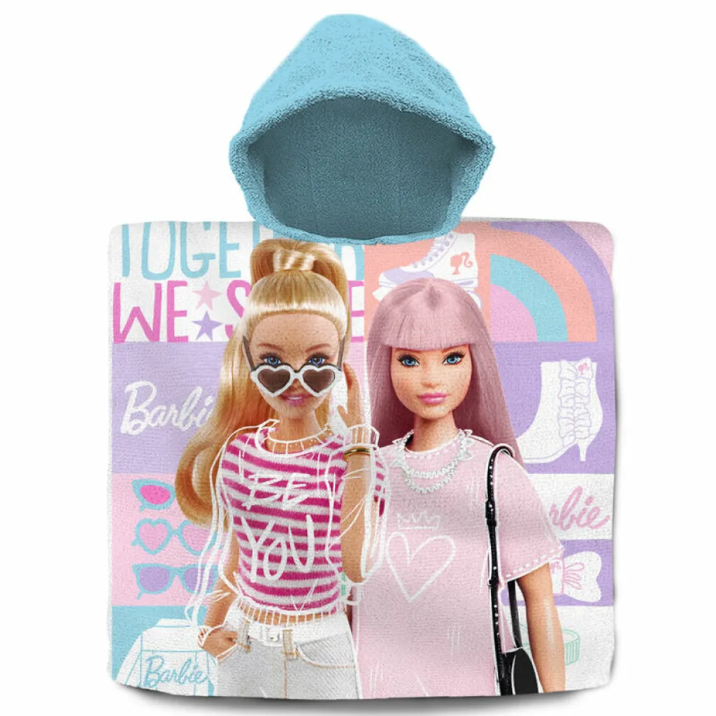 Asciugamano Poncho Barbie in Cotone Premium | Assorbente e Morbido