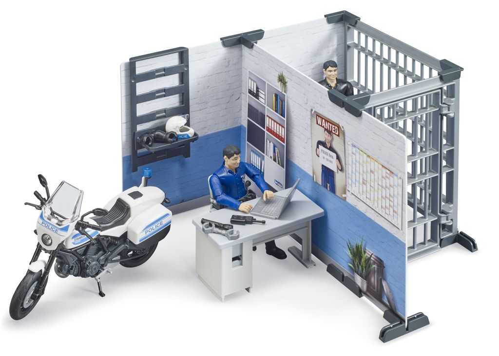 Bruder 62732 - bworld Set Polizeistation mit Produktbild 