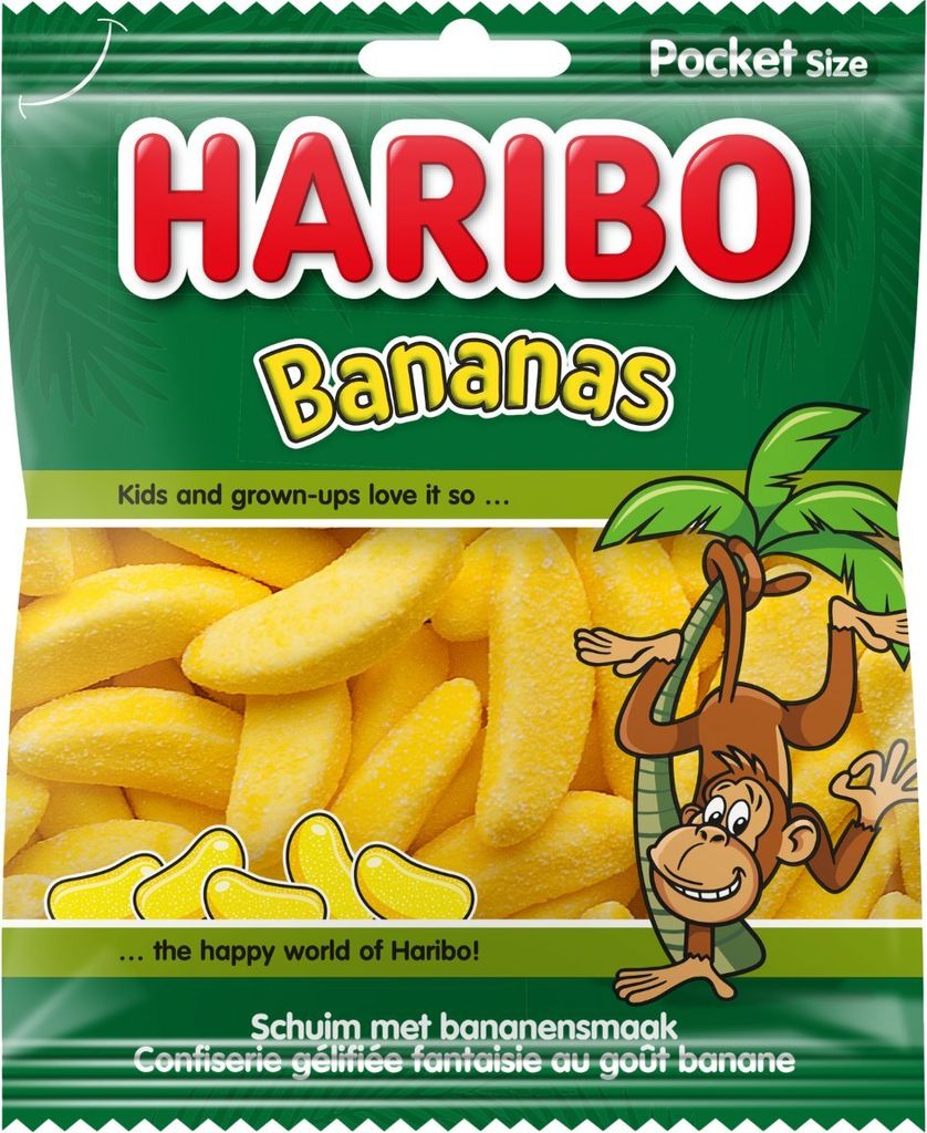 HARIBO Bananen-Baiser 28 x 70 Gramm