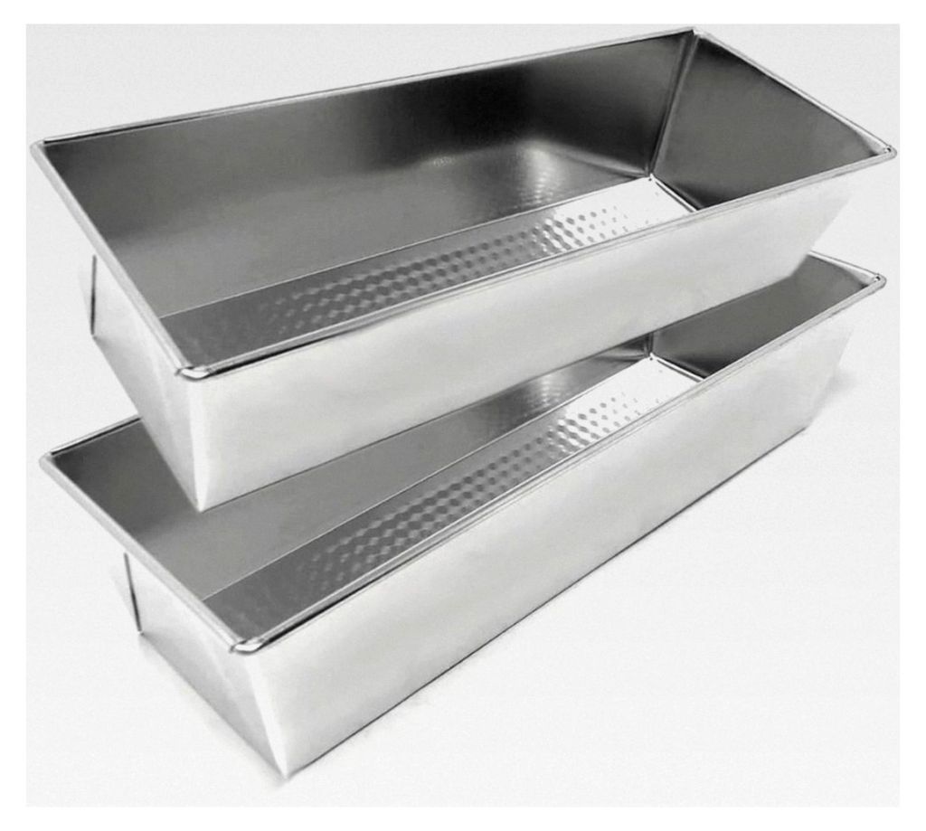 Kastenform Set zum Backen - Rechteckige Brotform - Antihaft-Brotformen - Geeignet für Brot, Kuchen und Backen - 2-teiliges Set - 35 cm - Küche