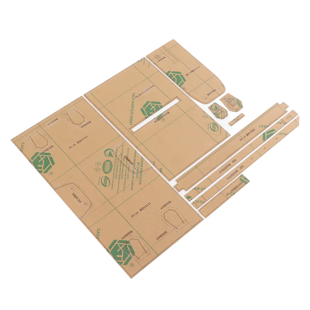 Modèle acrylique pour cuir avec trous de couture - Finition durable - 3