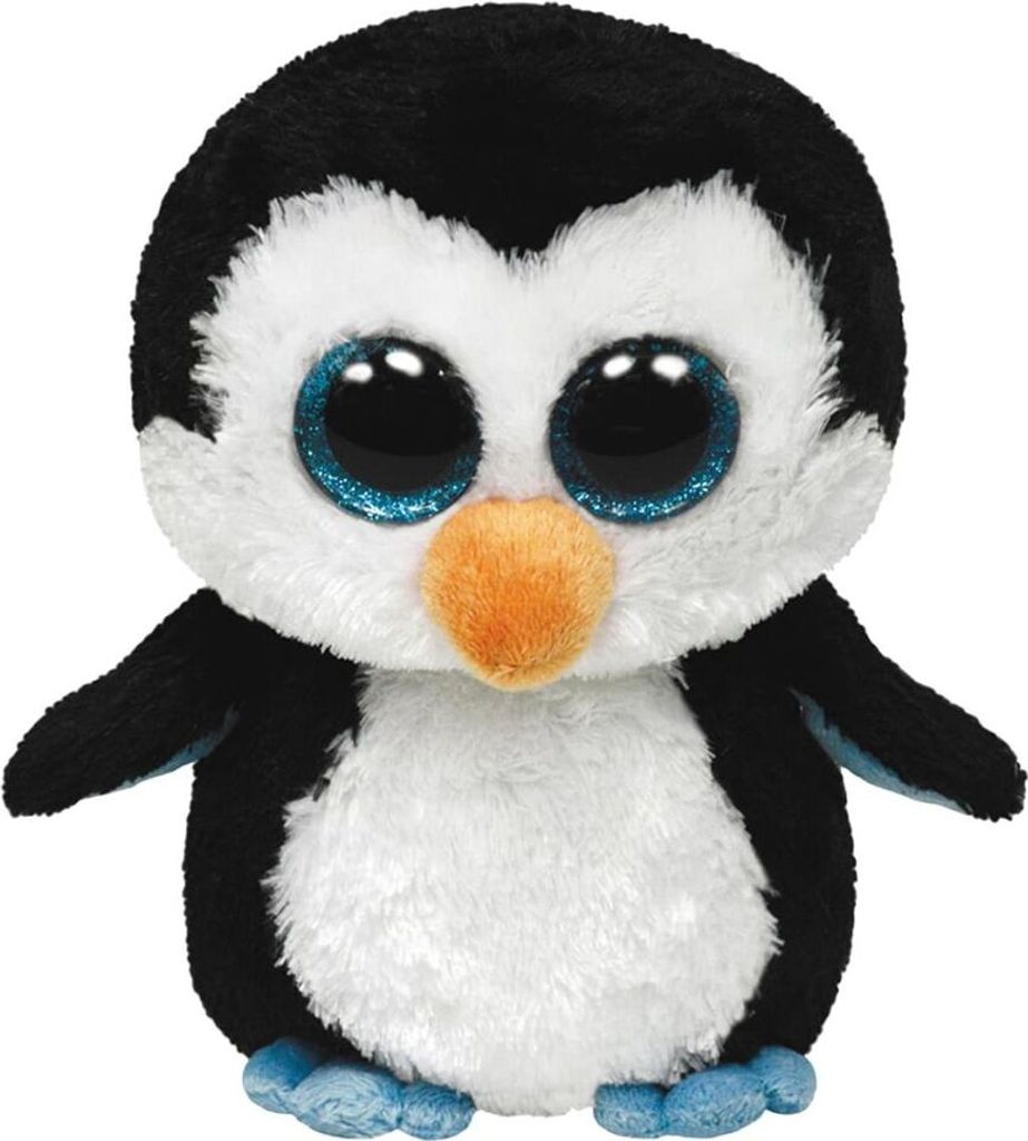 TY Beanie Boo Doudou Waddles pingouin en peluche XL 42 cm Image du produit 