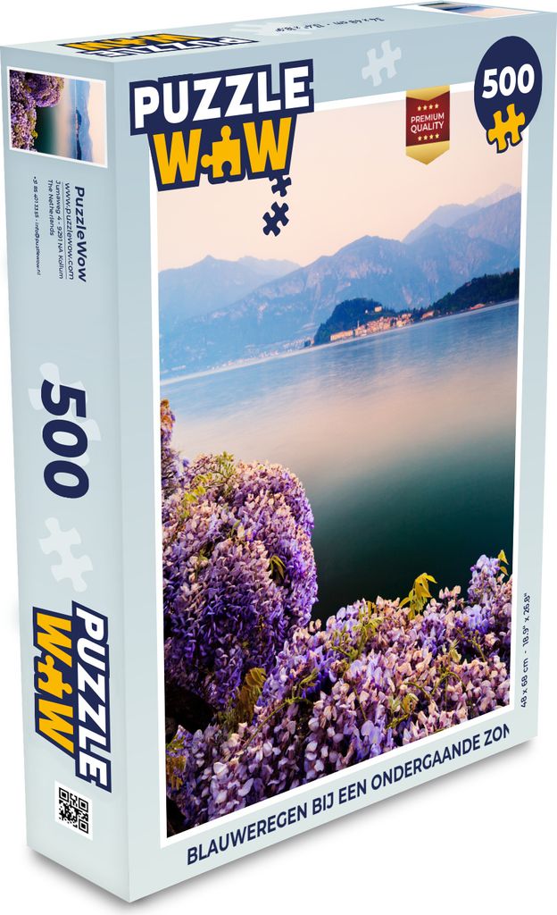 MuchoWow Puzzle 500 Teile Glyzinie bei Sonnenuntergang - Denken - Spiel - Toy