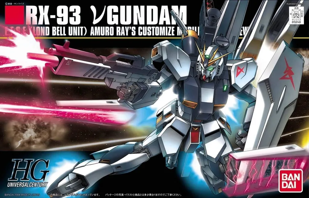 Bandai HGUC 086 RX-93 Nu Gundam : Maquette Gunpla 1/144 High Grade