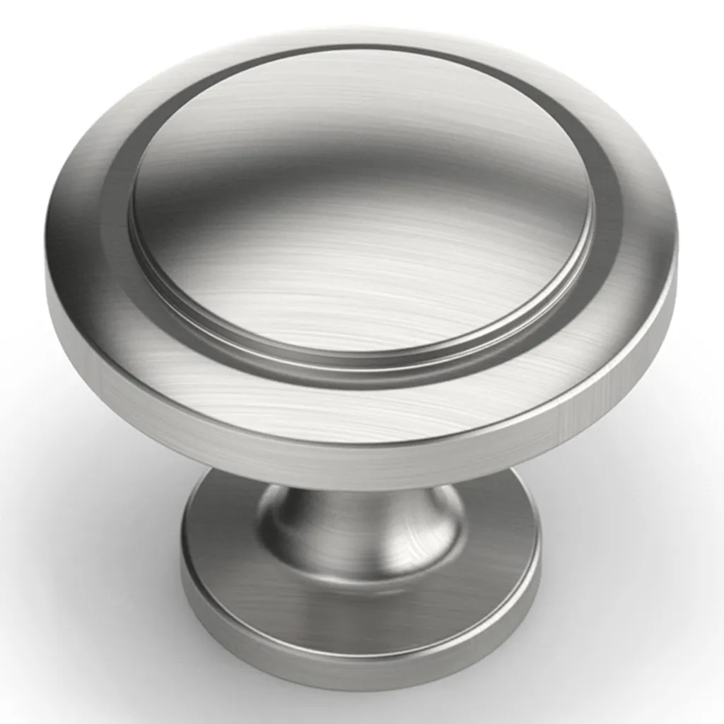 Boutons d'armoires en nickel brossé lot de 12 robustes et inoxydables