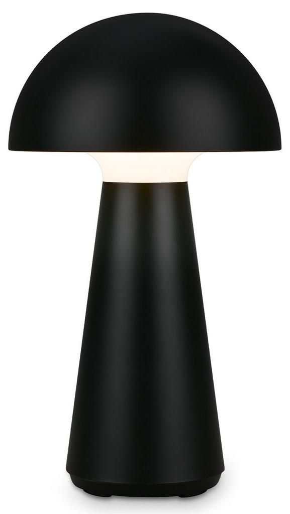 Briloner LED Akku-Tischleuchte Fungo schwarz 28 x 16 cm Produktbild 