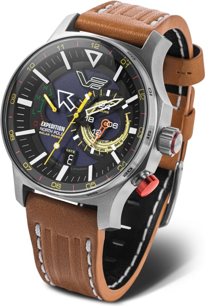 Herrenset VOSTOK EUROPE VS57-595A735 braunes Sportuhr mit Produktbild 