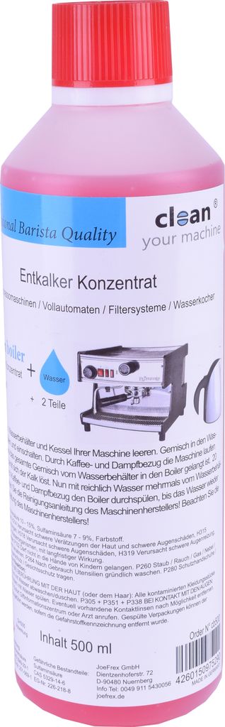 Joefrex Clean Boiler Entkalker-Konzentrat 0,5 l