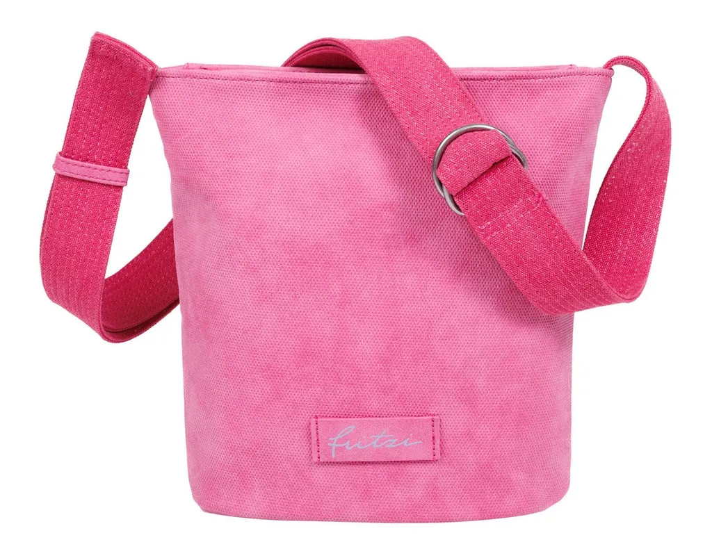 Sac bandoulière rose Squeezy Pink en cuir vegan Fritzi aus Preußen
