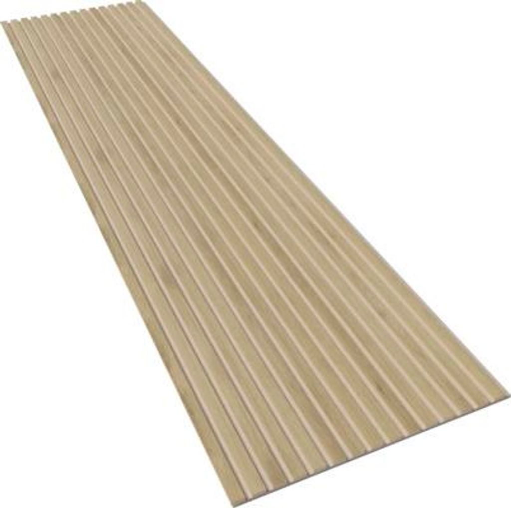 Akustikpaneel Melamin Eiche Dunkel brauner MDF, beiger Filz 2600 x 600 x 18 mm