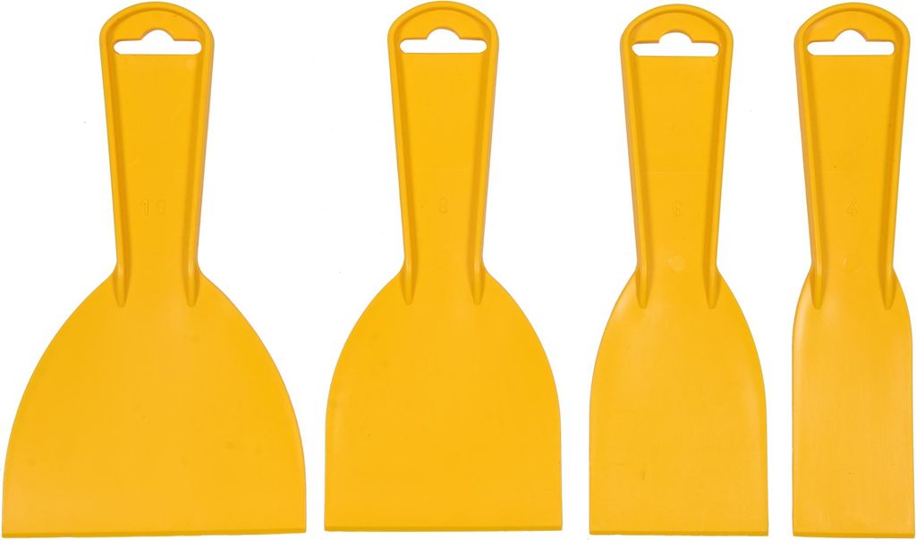 Kunststoffspatel, 4 Stück, 40, 60, 80, 100 mm - W-05980 Produktbild 