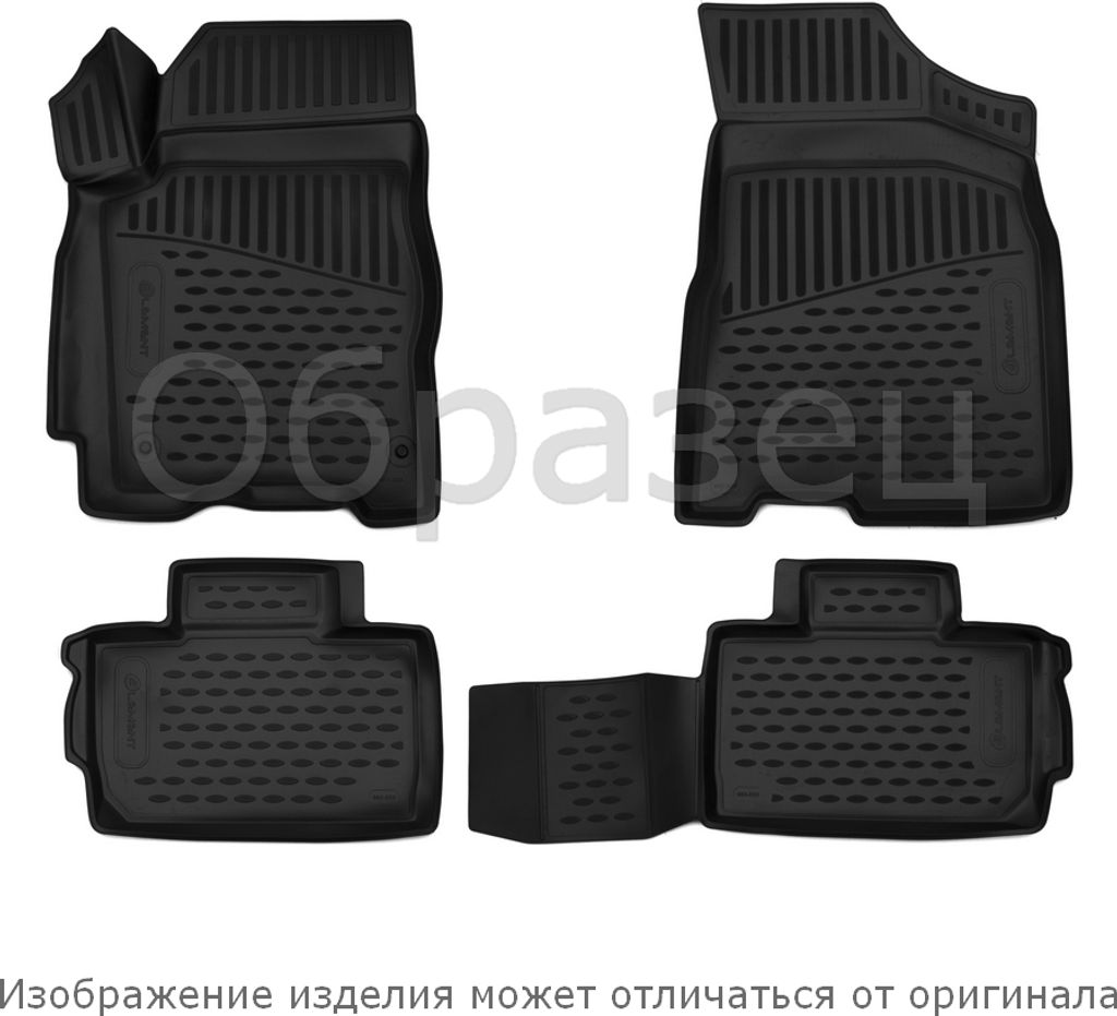 ELEMENT Gummi-Fussmatten 3D kompatible mit NISSAN Sentra, 2014-2016, 4 tlg.