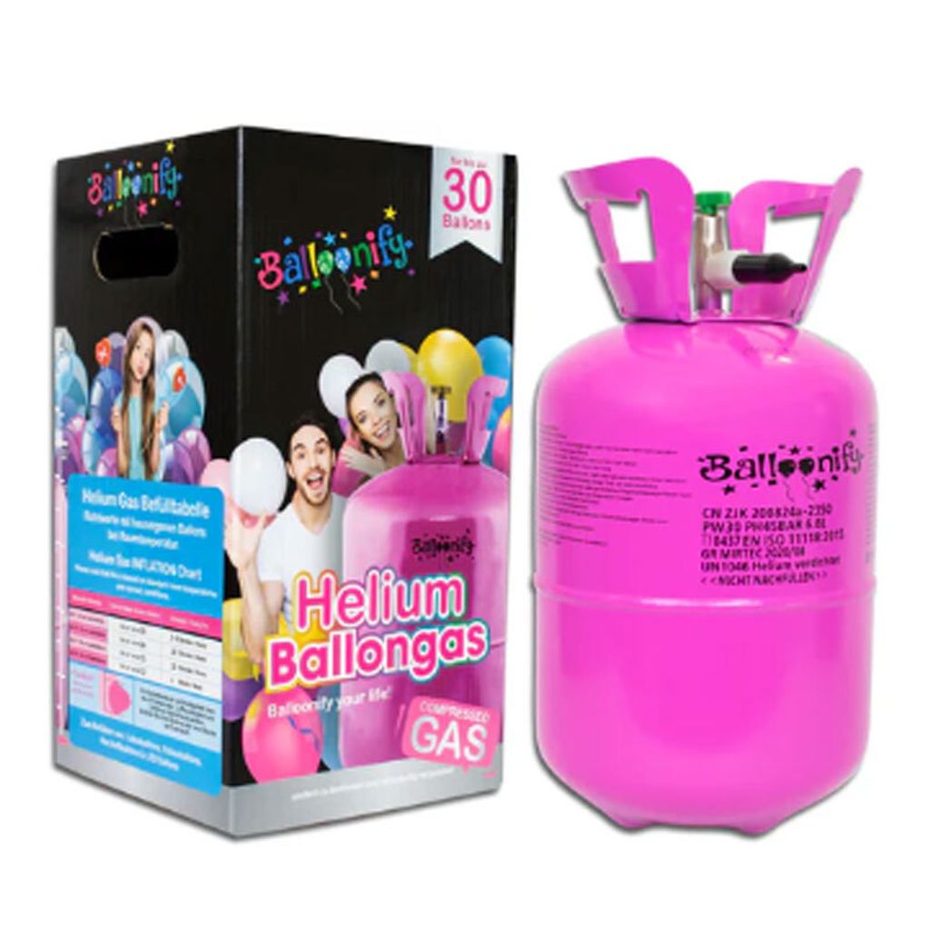 Balloonify Helium Ballongas Kanister für 30 Luftballons